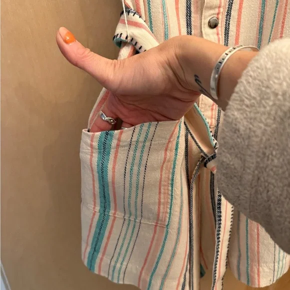 Splendid La Paz Striped Multicolor Romper, Select Item 3/$25. - Picture 12 of 15